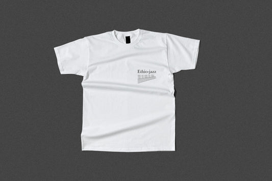White 'Ethio-jazz' T-Shirt