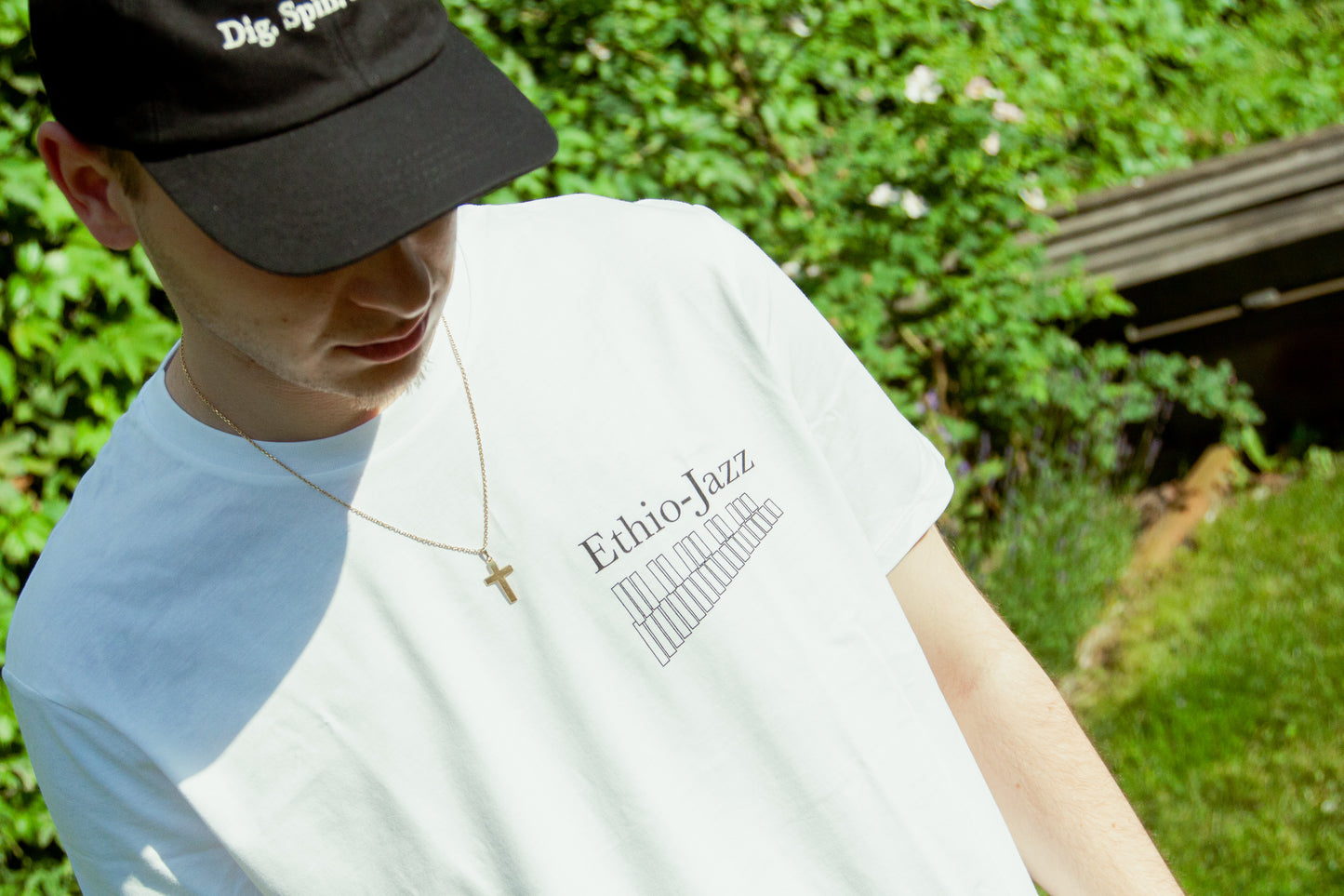 White 'Ethio-jazz' T-Shirt