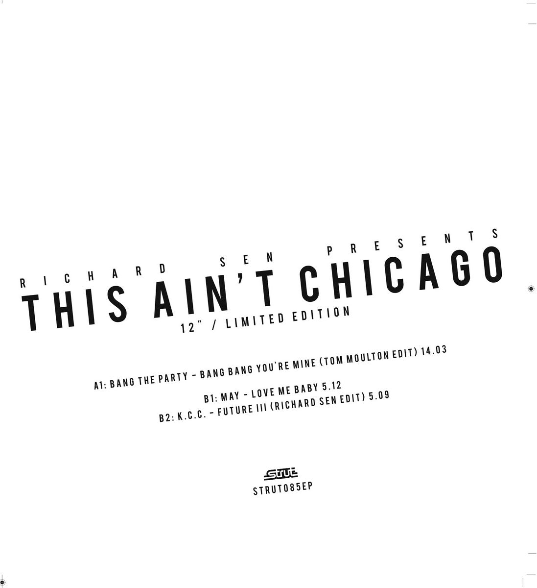 Various Artists - This Ain’t Chicago - Richard Sen Edits